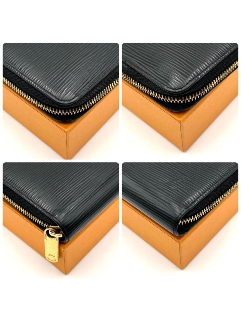 Louis Vuitton Epi Zippy Wallet Gold Black - Picture 9 of 10